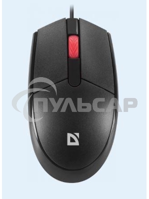 Мышь проводная Defender Delta MM-523 черный, 1000 dpi, USB, кнопки - 3