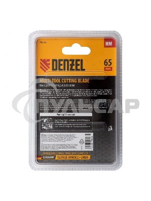 Насадка для МФИ режущая полукруг., HM, по плитке и дереву, 65 мм Denzel