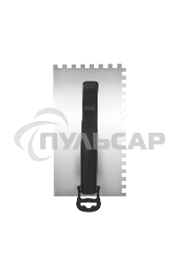 Гладилка нержавеющая 130х270 мм, зуб 10х10 мм, пластиковая ручка Rexant