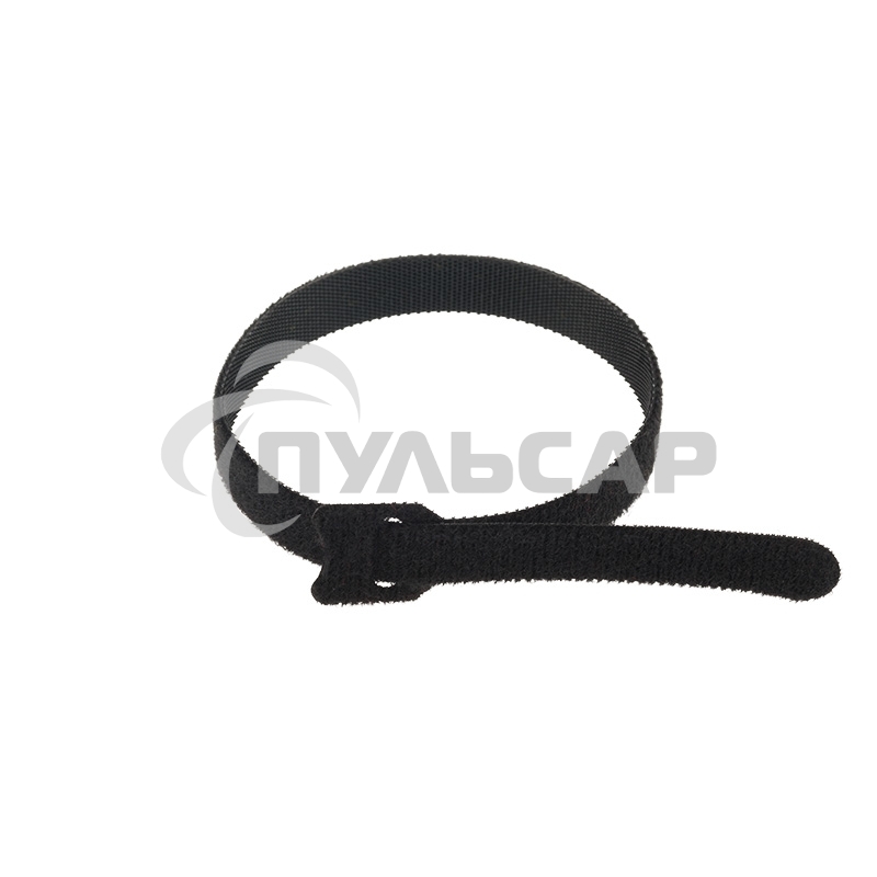 Хомут–липучка многоразовый 320х14 мм, черный (упак. 12 шт.) Rexant