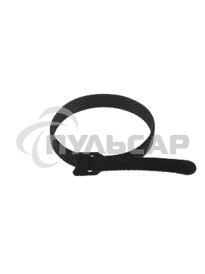 Хомут–липучка многоразовый 320х14 мм, черный (упак. 12 шт.) Rexant