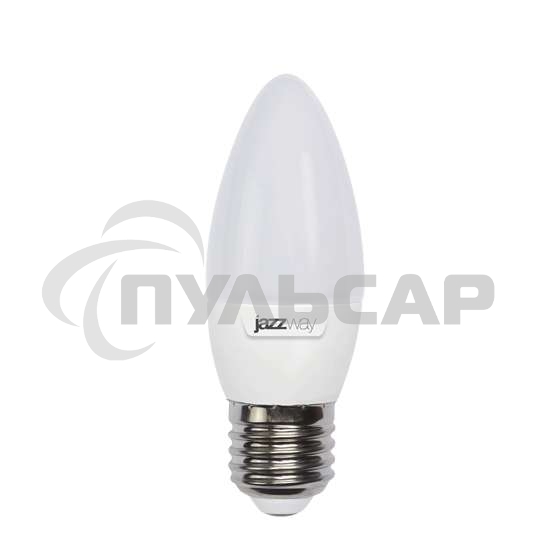 Лампа светодиодная PLED-SP C37 9Вт свеча 3000К тепл. белый E27 820лм 230В JazzWay 5001923A