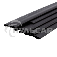 Трубка термоусаживаемая двухстенная клеевая 25.4/12.7мм (уп.5шт) по 1м черный Rexant 26-2108