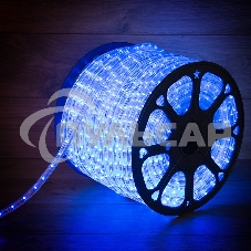 Дюралайт Neon-night LED, постоянное свечение (2W) - синий, 24 LED/м, Ø10мм, бухта 100м