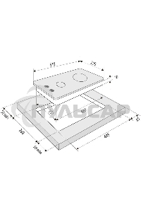 Газовая варочная панель Krona CALORE 30 BL