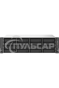 Сетевое хранилище без дисков SMB QNAP TS-1673AU-RP-16G NAS 16 HDD trays, 2x 2.5 GbE, rackmount, 2 PSU. 4-core AMD V1500B 2,2 GHz,RAM 16 Gb (1 x 16 Gb) up to 32 Gb (2 x 16 Gb). W/o rail kit RAIL-B02