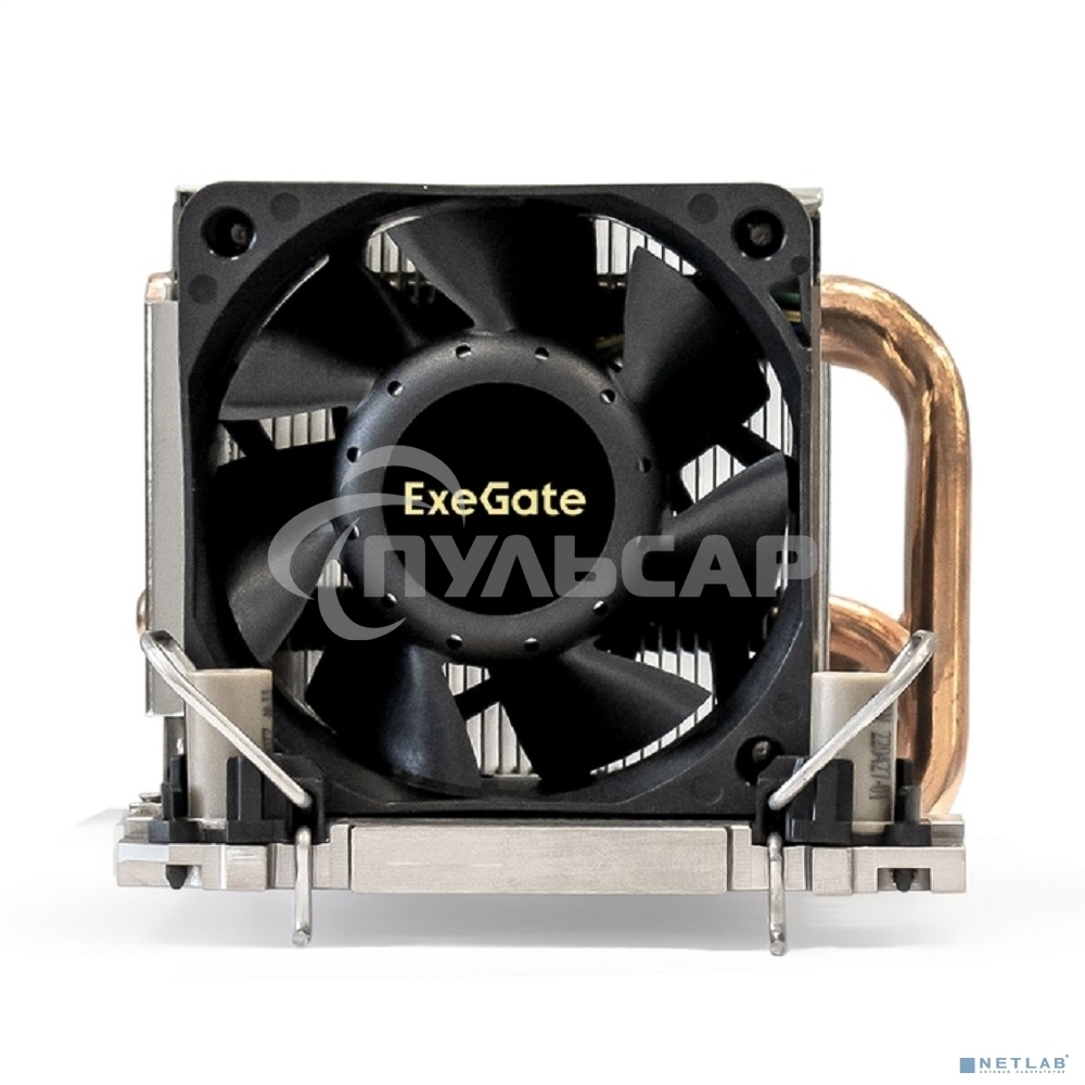 Кулер для процессора ExeGate ESNK-P0078AP4.PWM.2U.4189.Cu серебристый, 60 мм, алюминий/медь, 8000 об/мин, 54.3 дБ, 4 pin, 300 Вт, 66.3 мм