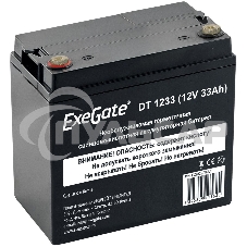 Аккумуляторная батарея ExeGate DT 1233 (12V 33Ah, под болт М6)
