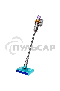 Пылесос вертикальный Dyson V15s Detect Submarine (448798-01) серый, питание от аккумулятора, 240 Вт, уборка влажная/сухая, пылесборник 0,76 л, работа от АКБ max 60 мин.