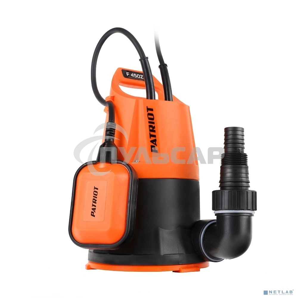 Насос садовый дренажный Patriot F 450 Z 450Вт 8000л/час