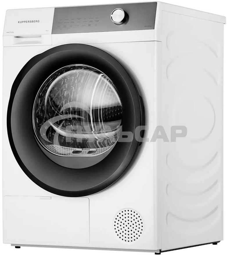 Сушильная машина Kuppersberg DM 610 W белый, 9 кг, сушка - тепловой насос, программ - 14, 59.5 x 85 x 68.5 см