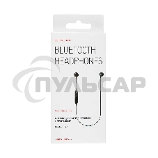 Гарнитура вкладыши Redline BHS-01 черный беспроводные bluetooth (в ушной раковине)