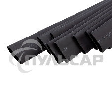 Трубка термоусаживаемая двухстенная клеевая 19.1/9.55мм (уп.10шт) по 1м черный Rexant 26-2107