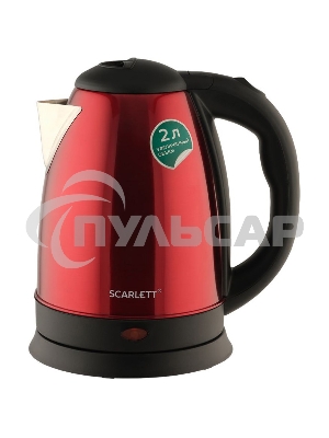 Чайник электрический Scarlett SC-EK21S76 2л. 1800Вт красный (корпус: нержавеющая сталь)