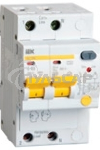 Выключатель автоматическийIek MAD12-2-025-C-030 Диф.автомат АД12М 2Р С2530мА ИЭК