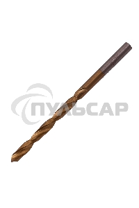 Сверло по металлу Matrix, 4,8 мм, HSS, нитридтитановое покрытие, цилиндрический хвостовик