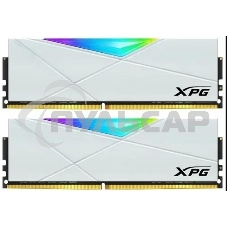 Оперативная память XPG Spectrix D50 RGb, 32Gb (2x16Gb), DDR4, 3600MHz, CL18, UDIMM, RGb, с радиатором, белый
