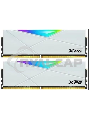 Оперативная память XPG Spectrix D50 RGb, 32Gb (2x16Gb), DDR4, 3600MHz, CL18, UDIMM, RGb, с радиатором, белый