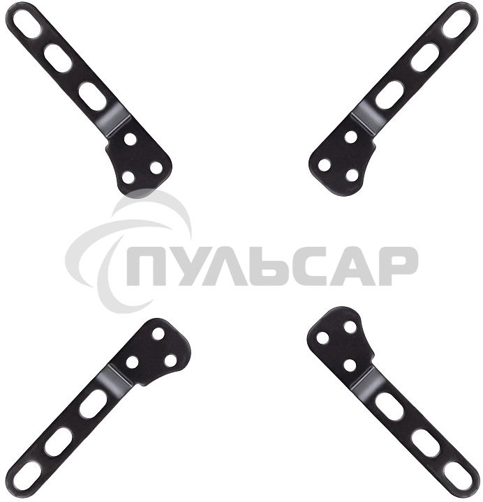 Удлинитель для кронштейнов Kromax ADAPTER-200, черный, 80 шт/уп, Адап. стал. унив. для TV, max VESA 200x200 мм., max вес 20 кг.