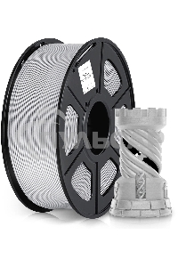Пластик для принтера 3D Cactus CS-3D-PETG-1KG-SILVER PETG d1.75мм 1кг L316м 1цв.