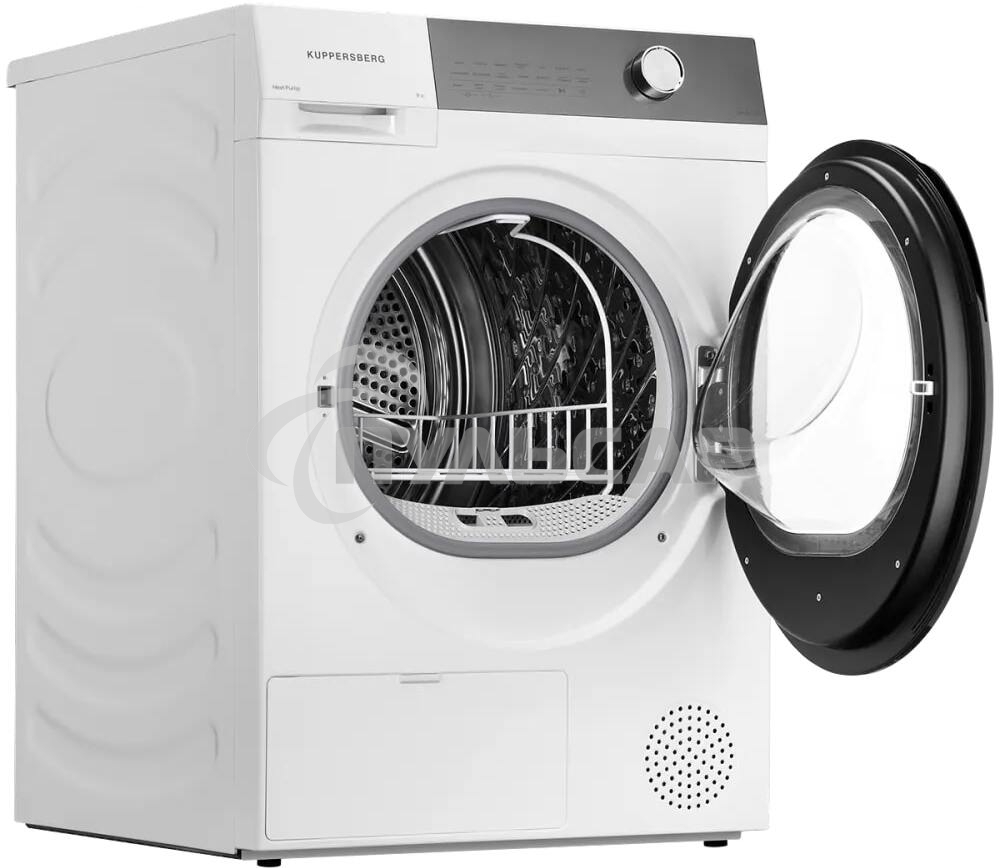 Сушильная машина Kuppersberg DM 610 W белый, 9 кг, сушка - тепловой насос, программ - 14, 59.5 x 85 x 68.5 см