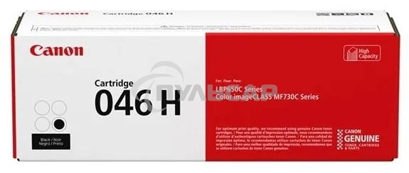 Картридж лазерный Canon 046 H BK 1254C002 черный (6300 стр.) для Canon i-SENSYS MF735Cx, i-SENSYS LBP653Cdw, i-SENSYS LBP654Cx, i-SENSYS MF732Cdw, i-SENSYS MF734Cdw