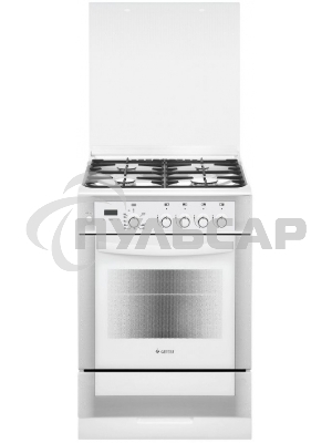 Плита газовая Gefest ПГ 6300-03 0040 белый, конфорок 4 шт, духовка 52 л, 60 см x 85 см x 60 см