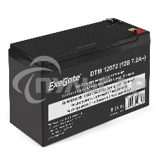 Батарея ExeGate EX285952RUS DTM 12072 (12V 7,2Ah, клеммы F1)