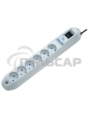 Сетевой фильтр Pilot GL 6 розеток (5 евро + 1 без заземления) 3 м Surge protector Pilot GL 6 outlets (5 euro + 1 without ground) 10A / 2.2kVt, 3m