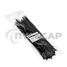 Стяжка (хомут) нейлоновая ExeGate CV66-350x4.8B (нейлон 6.6, 350x4.8мм, неоткрывающаяся, halogen free, -40°C - +85°C, черная, 100 шт)