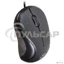 Мышь проводная Oklick 115S черный, 1200 dpi, USB, кнопки - 3