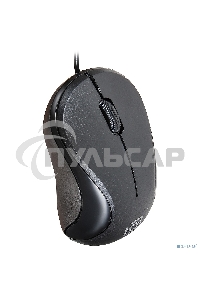 Мышь проводная Oklick 115S черный, 1200 dpi, USB, кнопки - 3