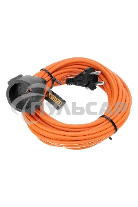 Удлинитель-шнур силовой Garden Series, б/з, ПВС, 10м, 1 розетка, 2*1,5 мм Denzel