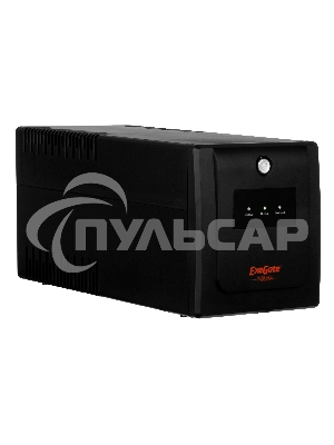 Источник бесперебойного питания ExeGate EP212518RUS Power Back UNB-1000 1000VA, черный, 4 евророзетки
