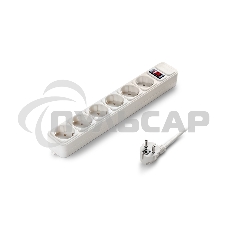 Сетевой фильтр ExeGate EX221229RUS SP-6-5W (6 розеток, 5м, евровилка, белый)