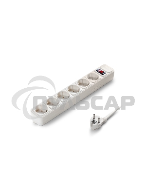 Сетевой фильтр ExeGate EX221229RUS SP-6-5W (6 розеток, 5м, евровилка, белый)