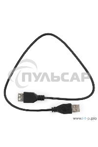 Кабель удлинительГарнизонUSB 2.0, AM/AF, 0.5м, пакет (GCC-USB2-AMAF-0.5M)