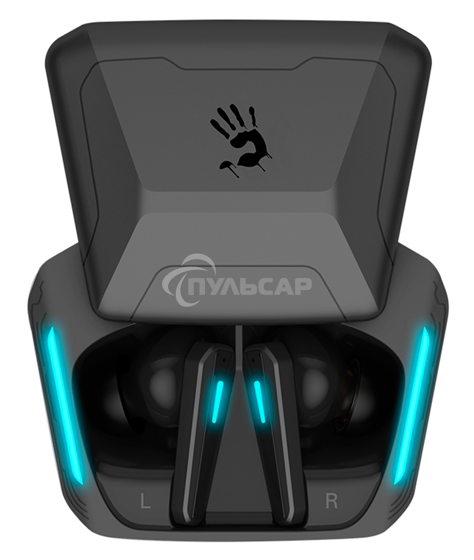 Наушники с микрофоном A4Tech Bloody M70 черный/синий вкладыши BT в ушной раковине (M70 BLACK+BLUE)