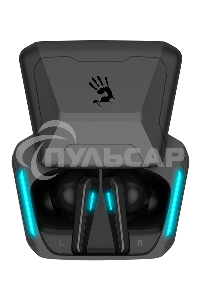 Наушники с микрофоном A4Tech Bloody M70 черный/синий вкладыши BT в ушной раковине (M70 BLACK+BLUE)