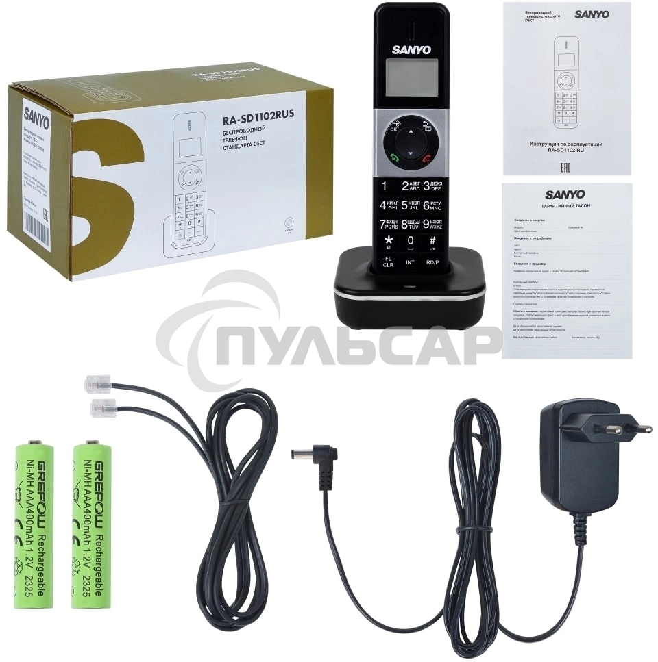 Беспроводной телефон стандарта DECT SANYO RA-SD1102RUS