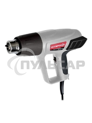 Фен строительный ИНТЕРСКОЛ ФЭ-2000ЭМ, 2000Вт,50-600°С,поток 300-500л/мин,дисплей,0.77кг 385.0.1.00