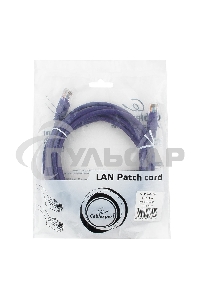 Патч-корд UTP Cablexpert кат.5e, 3м, литой, многожильный, фиолетовый