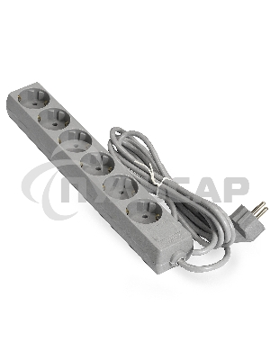 Сетевой фильтр ExeGate EX285835RUS ECE-6-5G (6 евророзетки с заземлением, 5м, серый)