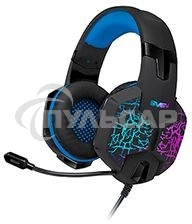 Гарнитура SVEN AP-U980MV, черный-синий (USB, LED, 7.1, 2.2m)