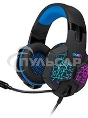 Гарнитура SVEN AP-U980MV, черный-синий (USB, LED, 7.1, 2.2m)