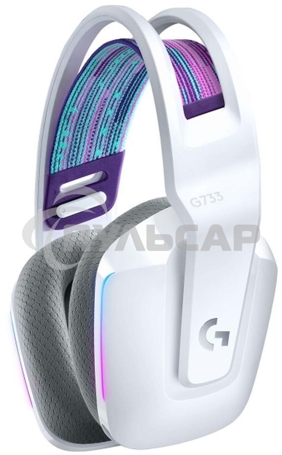 Наушники LOGITECH G733 LIGHTSPEED Wireless RGb Gaming Headset - белый - 2.4GHZ - EMEA