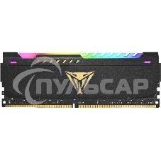 Оперативная память Patriot Viper Steel, DDR4, 32Gb (1x32Gb), 3200MHz, CL18, DIMM, с радиатором, RGB, черный