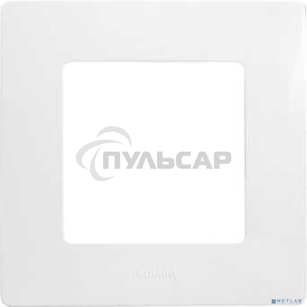 Рамка 1пост, белый  ETIKA