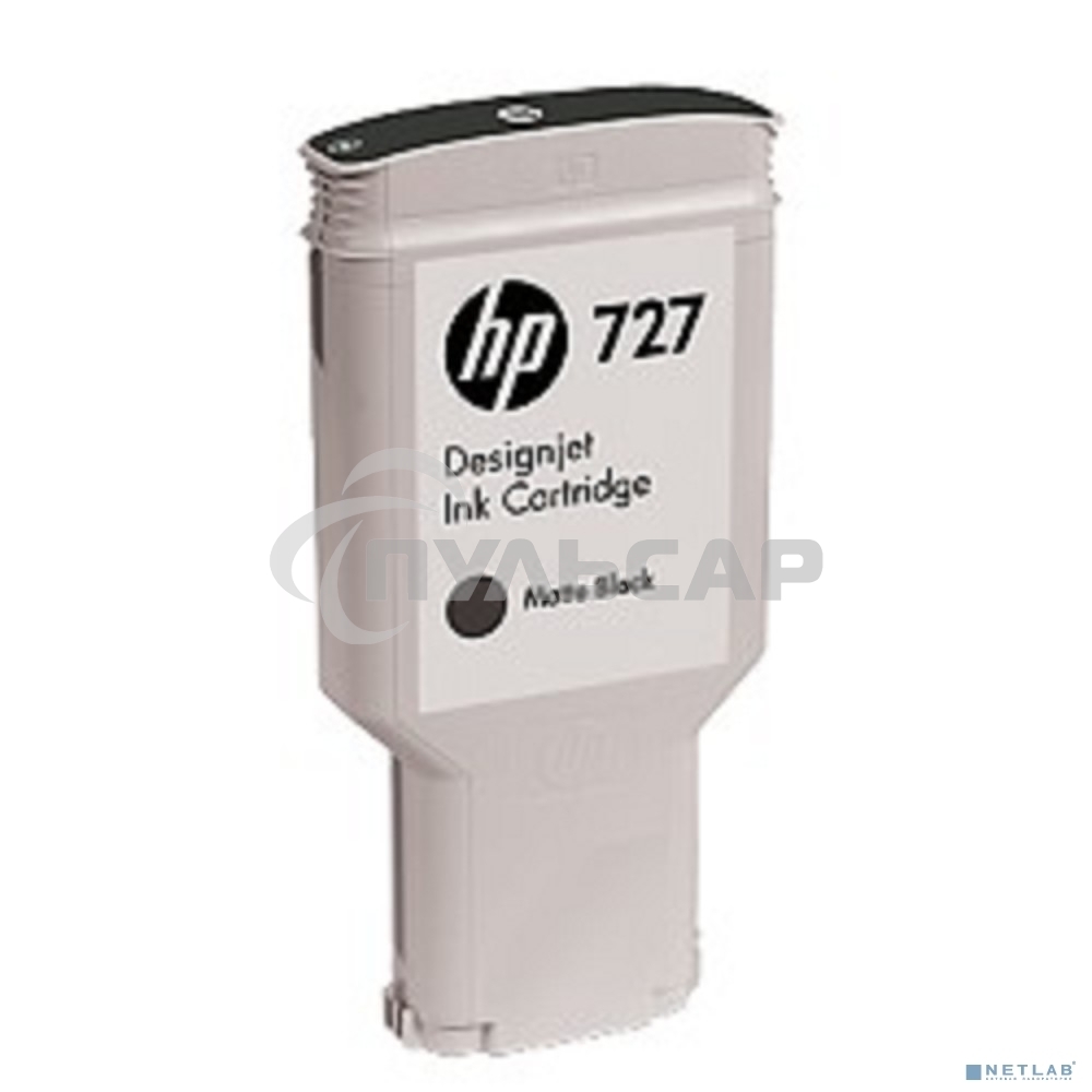 Картридж струйный HP 727 C1Q12A черный матовый, 300мл, для Designjet T920/T1500/T2500