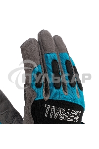 Перчатки универсальные комбинированные, с защитными накладками, STYLISH, размер L (9) Gross